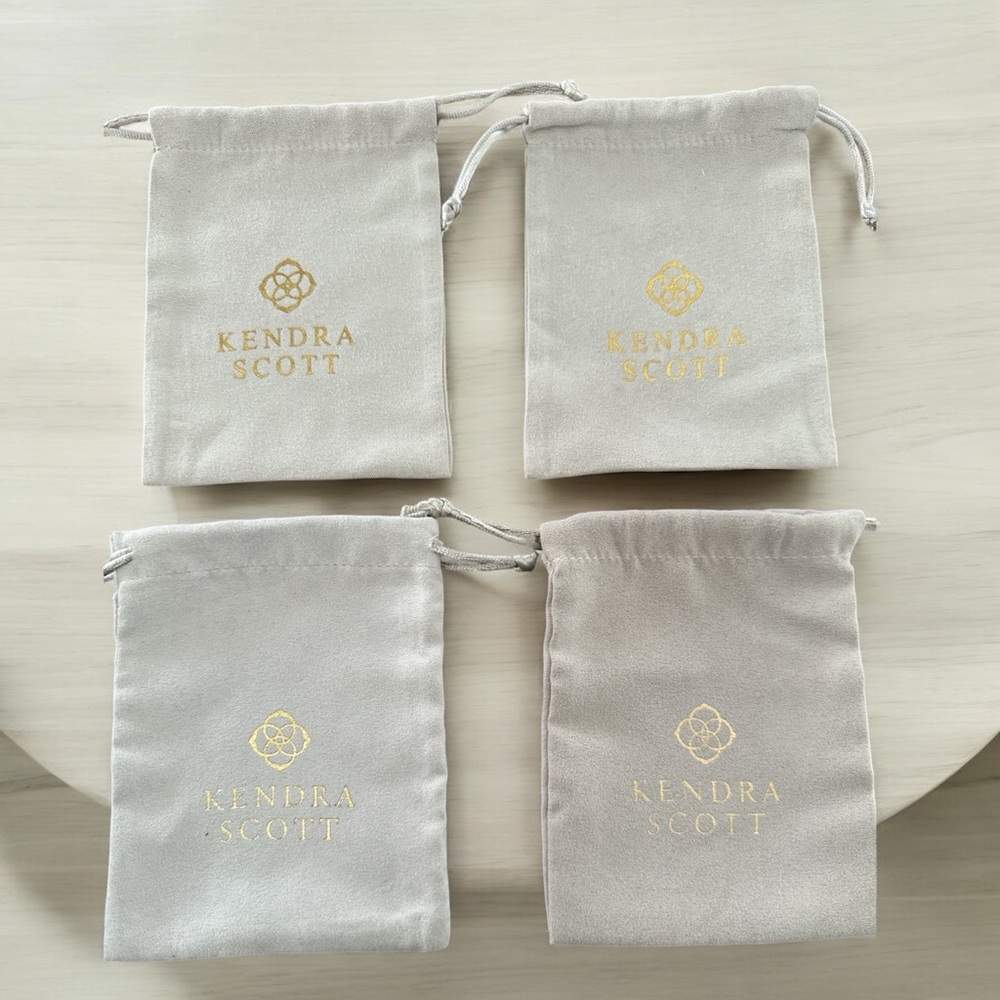 Kendra Scott Dust Bags Earrings Necklace Bracelet Gift Giving Four Included (4)